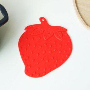 실리콘 딸기 냄비받침대 찌개 라면 국 주전자 자취생