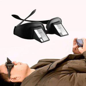 누워서 보는 프리즘 굴절 안경 블랙 1P 독서 TV 시청