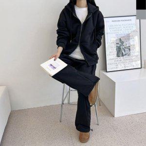 오버핏 집업 팬츠 커플 스냅 사 상하세트 바지