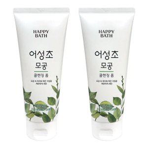 해피바스 어성초 모공 클렌징폼 200ml 2개