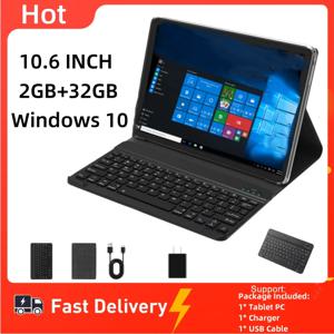 10.6인치 Windows 10 C24 태블릿 PC 2GB RAM 32G ROM 듀얼 카메라 WIFI 6600mAh 1.33GHz 쿼드 코어 1366 x 768 IPS USB 3.0