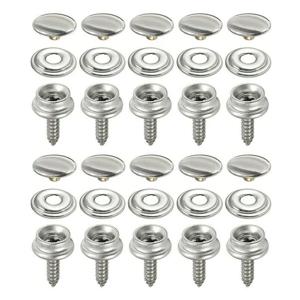 스냅 패스너 스테인레스 캔버스 카포 나사 키트, 텐트 마린 보트 캔버스 커버 도구, 소켓 버튼, 자동차 캐노피 액세서리, 30 개