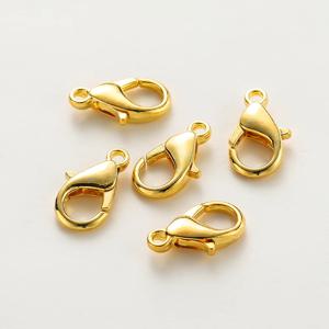 10 개/몫 14K 18K 골드 도금 목걸이 익스텐더 체인 랍스터 걸쇠 점프 링 커넥터 DIY 쥬얼리 가방 공예 만들기위한 클립