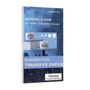 100 시트 잉크젯 프린터 용 승화 열전 사 용지 DIY 의류 가방 머그컵 도자기 열전 사 용지