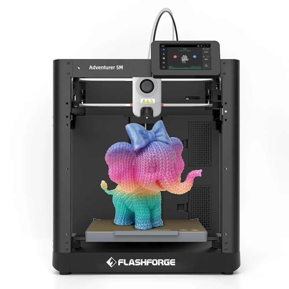 Flashforge Adventurer FDM 3D 프린터 키트, 빠른 분리형 깍지 듀얼 선풍기, 빠른 고속 인쇄, 최대 600 mm/s