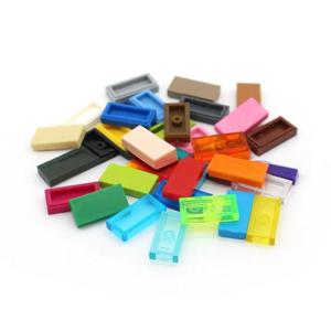 200개 1x2 타일 블록 벌크 액세서리 벽돌 3069 MOC 브릭 바닥 부품 DIY 학습 장난감 대량 팩 어린이용 30070