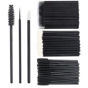 200pcs 속눈썹 연장 특수 속눈썹 제거 브러시 마이크로 브러시 속눈썹 브러시 속눈썹 연장 도구 용 립 라인 코튼 브러쉬