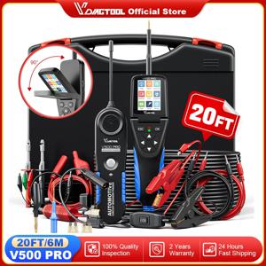VDIAGTOOL V500PRO 자동차 회로 테스터 9V-30V 자동차 전원 회로 프로브 테스터 자동차 전기 진단 도구 (20피트 케이블 포함)