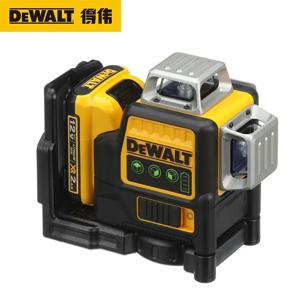 DEWALT DW089LG 레이저 레벨, 수직 수평 녹색 빔 레이저, 계량기 야외 사용, 12V 리튬 이온 배터리, 12 라인, 3x360 도