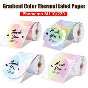 50x50mm/150Pcs 스티커 자체 접착 열 접착 라벨 롤 Phomemo M110 M220 M200 E210 P50 DETONG P1 WP9520 호환