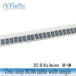 100PCS 2512 SMD 칩 1W 0R ~ 10M 5% 1W 0 1 10 100 150 220 330 Ohm 1K 2.2K 10K 100K 220K 0R 1R 10R 100R 150R 220R 330R 470R