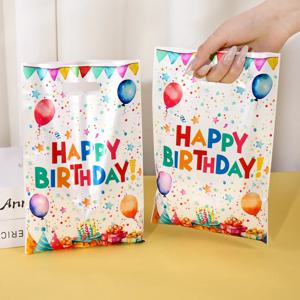 10/20/50pcs 생일 파티 사탕 선물 가방 생일 풍선 손 가방 생일 축하 파티 장식 어린이 성인 호의 선물