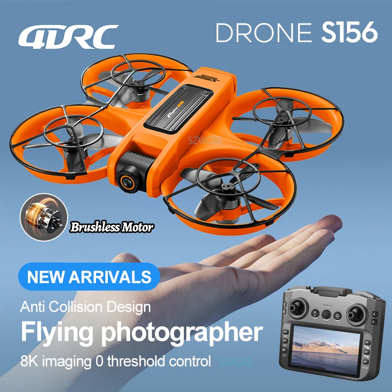 NEW S156 RC 드론 2.4G 5G WIFI 전문가용 8K 항공 촬영 원격 조종 항공기 HD 듀얼 카메라 쿼드콥터 남자아이 장난감 선물