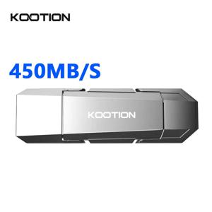 KOOTION U54 펜드라이브 USB C 플래시 드라이브 256GB 512GB 450MB/s USB 3.2 Gen2x2 듀얼 드라이브 USB & C타입 펜드라이브 (아이폰16, 컴퓨터용)