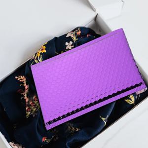 10개 패딩 버블 메일러 다기능 자체 밀봉 배송 봉투 보호 패키지 가방 보라색 버블 메일러