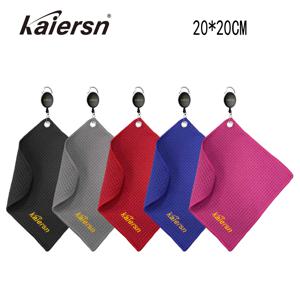 Kaiersn 20x20cm 파크 골프 타월 - 골프 클럽 및 공용 프리미엄 마이크로파이버 클리닝 타월, 컴팩트 및 흡수성