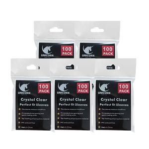 프리미엄 카드 슬리브 표준 사이즈 투명 카드 슬리브 이너 카드 슬리브에 적합 이중 슬리빙 및 MTG 호환 가능