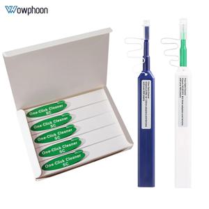 광섬유 청소 펜, 원클릭 800 번 청소 도구, 광섬유 커넥터 클리너, SC/FC/ST,2.5/1.25mm LC/MU, 맞춤형 5 개