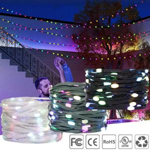 WS2812B LED 문자열 WS2812 개별적으로 주소 지정 가능 RGB 드림 컬러 크리스마스 파티 생일 장식 스트립 조명 IP67 방수