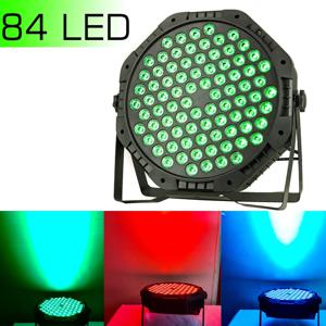 새로운 80W 84LED 파 조명 LED 파티 플랫 스트로브 Dmx512 사운드 컨트롤러 RGB 3In1 색상 램프 KTV Dj 디스코 웨딩 크리스마스