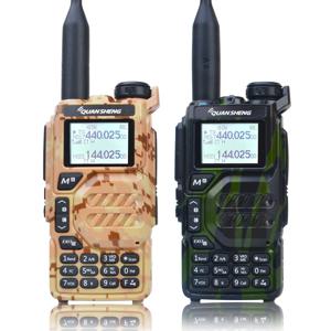 Quansheng UV-K5 워키 토키 위장 50-600MHz VHF UHF TX DTMF VOX FM 에어 밴드 무선 고속 복사 1 채널 스크램블 NoAA