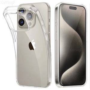 iPhone 16 15 11 12 13 14 Pro Max 소프트 TPU 실리콘 iPhone XR XS Max 8 Plus 뒷면 커버 클리어 케이스 용 고급 투명 케이스