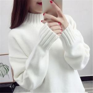 패션 캐시미어 터틀넥 스웨터 여성 2024 가을 겨울 풀오버 점퍼 당겨 Femme streetwear 캐주얼 니트 스웨터 PZ3455