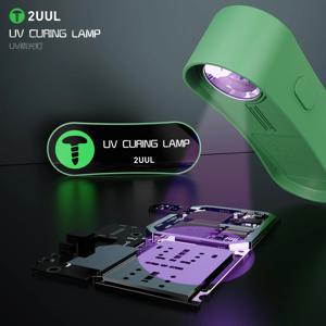 2UUL SC08 휴대용 UV 경화 램프 미니 라이트 라이트 듀얼 Band365-395nm Type-C 전화 화면 접착제 솔더 마스크 잉크 수리 도구