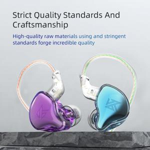 KZ EDC 이어폰 1 다이나믹 HIFI 베이스 이어버드 이어폰 모니터 헤드폰 스포츠 소음 차단 헤드셋