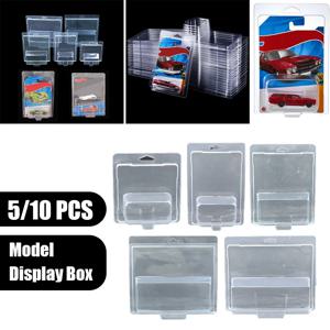 5/10PCS 자동차 장난감 투명 디스플레이 케이스 Hotwheels 보호 쉘대로 팀 운송 모델 카드 보드 소년 선물 수집