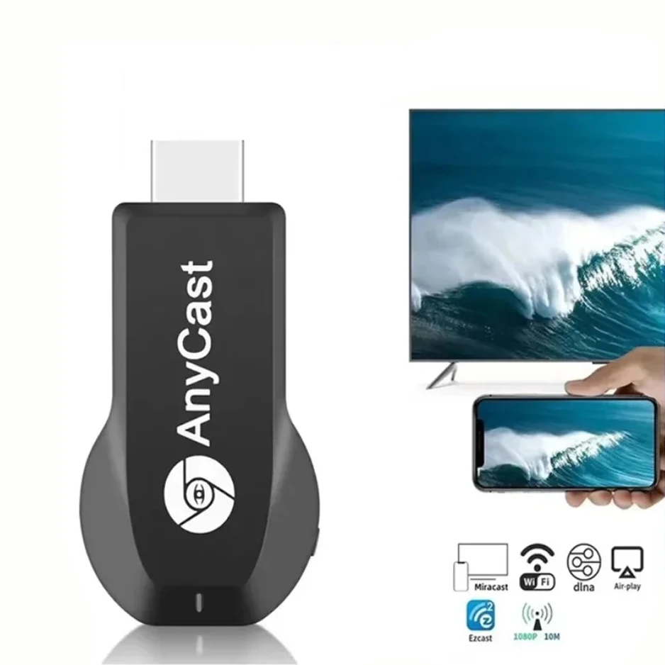 M2 Plus 무선 WiFi 디스플레이 4K 1080P HDMI 호환 TV 동글 수신기(DLNA Airplay Miracast for AnyCast for IOS용)