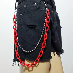펑크 허리 체인 벨트 여성을위한 실버 바지 체인 바지에 대한 청바지 벨트 체인 멋진 금속 락 체인 힙합 여름 쥬얼리