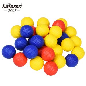 10Pcs 소프트 PU 폼 골프 연습 공 - 초보자 및 전문가를위한 스폰지 탄성 실내/실외 훈련 골프 공