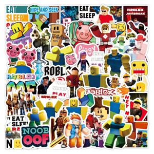 50/100pcs 게임 Roblox 만화 스티커 워터 컵 수하물 노트북 스쿠터 낙서 방수 스티커 학생 선물 장난감