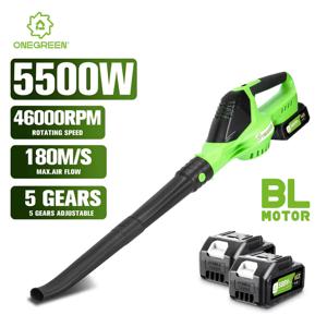 원그린 5500W 무브러시 전기 에어 블로워 5단계 무선 송풍기 눈/먼지 제거 도구 (마키타 18V 배터리 핀용)