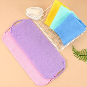 1pc 바디 백 스크러버 벨트 엑스 폴리 에이 팅 목욕 타올 목욕 신축성있는 전신 수건 슈퍼 흡수성 수건 욕실 용품