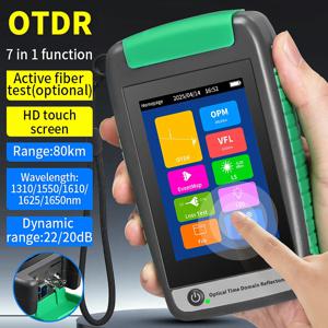 COMPTYCO 80KM OTDR 다기능 광 시간 영역 반사계 터치 스크린 광섬유 케이블 테스터 내장 OLS OPM VFL