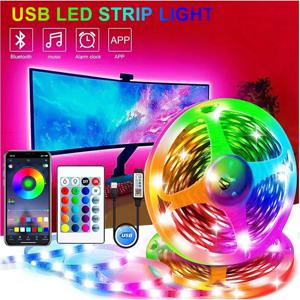 5V USB LED 스트립 조명 1m 5m 10m 20m 30m LED 조명 유연한 리본 루세스 LED 램프 테이프 가정용 방 침실 장식 TV 백라이트