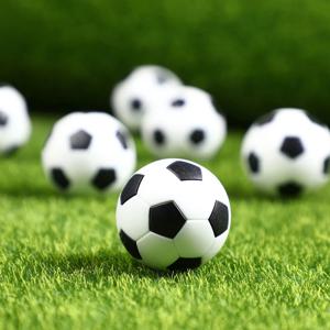 6/8/10팩 32mm 미니 축구공, 푸스볼 테이블용, 검정색 오각형 축구기계 액세서리, 소형 축구공