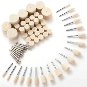 Dremel 용 80PCS 양모 연마 휠, 1/8 