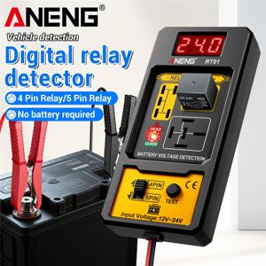 ANENG 11-25V 릴레이 감지기 RT01 디지털 범용 4/5 핀 자동차 배터리 차량 감지 디지털 디스플레이 전압 배터리 테스터