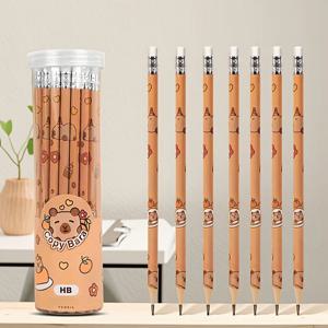 30PCS 나무 연필, Capibala 연필, 학생 및 일러스트레이터를 위한 회계 필수 도구