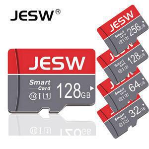 JESW 마이크로 256G 울트라 메모리 SD 카드 TF 플래시 카드 A1 V10 C10 U1 32GB 64G 16G 8G 4G 카메라 UAV 폰 스위치용 마이크로