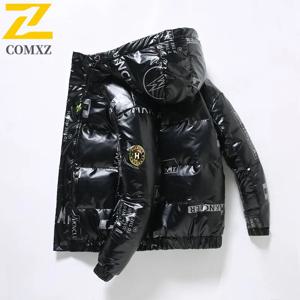COMXZ 남성용 면 패딩 재킷 트렌디한 두꺼운 야외 여행용 스노우 경량 스타일리시 하이킹 패딩 재킷 루즈핏 겨울 패딩