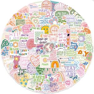 10/30/50/100PCS ins 핑크 동기 부여 문구 스티커 낙서 데칼 DIY 오토바이 수하물 스케이트 보드 장난감 방수 스티커