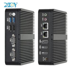산업용 미니 PC Intel Celeron J6412 N100 DDR4 M.2 NVMe SSD/mSATA/2.5인치 SATA 2x COM RS232 2x LAN 3x 디스플레이 Win10/11 Linux