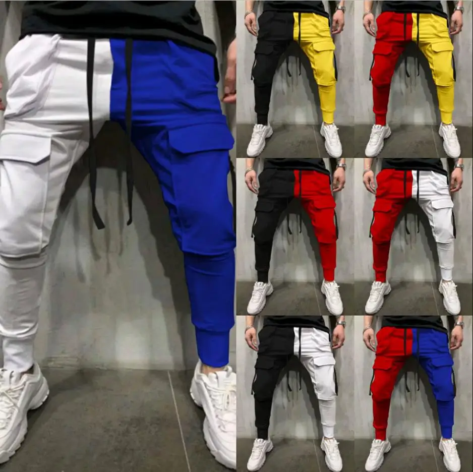 남성 바지 Weatpants 힙합 조깅 카고 바지 남성 캐주얼 바지 패션 인쇄 바지 streetwear Pantalones Hombre K107