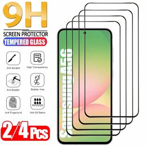 2 / 4PCS 강화유리 Samsung Galaxy A56 A55 A54 A53 강화 유리 Samsung A36 A26 A16 A15 A25 A35 화면 보호기 Samsung S25 S24 Ultra 휴대폰 보호 필름 삼성 갤럭시 A56 S25 S24 울트라