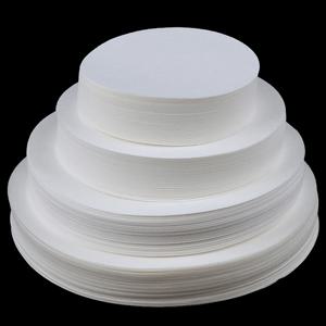 100Pc 실험실 필터 용지 원형 질적 필터 용지 중간 속도 및 커피 메이커 목재 펄프 교체 필터 Pape