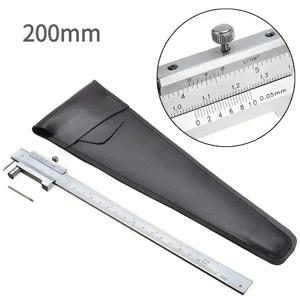 0-200mm 마킹 버니어 캘리퍼스, 초경 스크라이버 포함, 평행 마킹 게이지 눈금자 측정 도구, 1ps 니들 포함